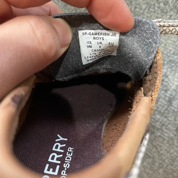 Sperry Kids Shoes in Brown and White - Picture 8 of 8